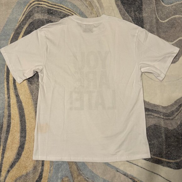 Gallery Dept YOU ARE LATE  White Tee Mens Size Large - Picture 3 of 3